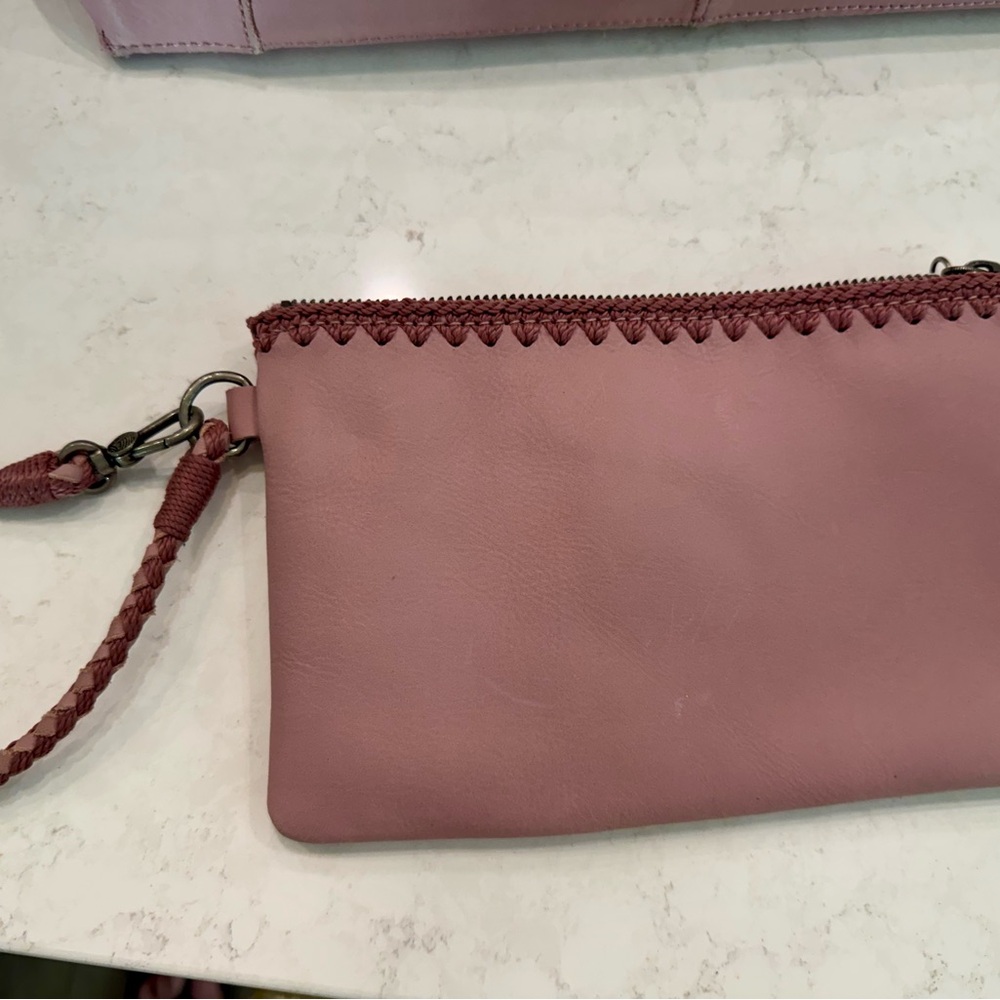 The Sak Pink Leather Tote Bag - Picture 5 of 7